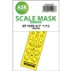 Art Scale Kit Bf 109E-4/7 one-sided express fit mask for Tamiya - pontos illeszkedésű egyoldalas kabinmaszk