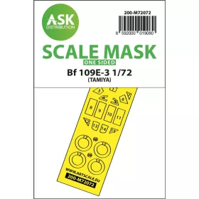   Art Scale Kit Bf 109E-3 one-sided express fit mask for Tamiya - pontos illeszkedésű egyoldalas kabinmaszk