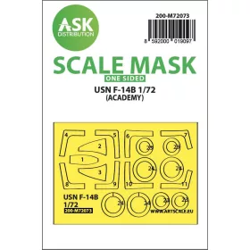   Art Scale Kit F-14B one-sided express fit mask for Academy - pontos illeszkedésű egyoldalas kabinmaszk