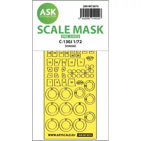   Art Scale Kit C-130J one-sided express fit mask for Zvezda - pontos illeszkedésű egyoldalas kabinmaszk