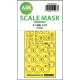 Art Scale Kit C-130H one-sided express fit mask for Zvezda - pontos illeszkedésű egyoldalas kabinmaszk