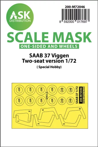 Art Scale Kit C-130H one-sided express fit mask for Zvezda - pontos illeszkedésű egyoldalas kabinmaszk