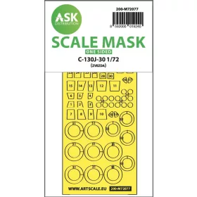  Art Scale Kit C-130J-30 one-sided express fit mask for Zvezda - pontos illeszkedésű egyoldalas kabinmaszk