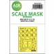 Art Scale Kit Mig-29 9-12 one-sided express mask incl. the rubber mask for Great Wall Hobby - pontos illeszkedésű egyoldalas kabinmaszk