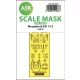 Art Scale Kit Mosquito B.XVI one-sided express fit mask for Airfix - pontos illeszkedésű egyoldalas kabinmaszk