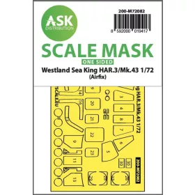   Art Scale Kit Westland Sea King HAR.3 / Mk.43  one-sided express fit mask for Airfix - pontos illeszkedésű egyoldalas kabinmaszk