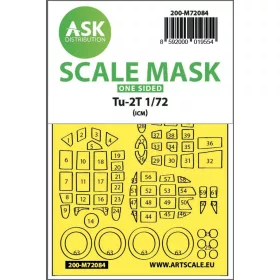   Art Scale Kit Tu-2T  one-sided express fit mask for ICM - pontos illeszkedésű egyoldalas kabinmaszk