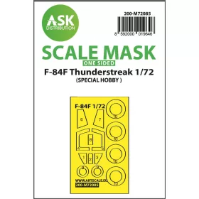   Art Scale Kit F-84F Thunderstreak  one-sided express fit mask for Special Hobby - pontos illeszkedésű egyoldalas kabinmaszk
