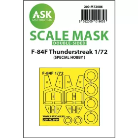   Art Scale Kit F-84F Thunderstreak  double-sided express fit mask for Special Hobby - pontos illeszkedésű kétoldalas kabinmaszk