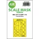 Art Scale Kit MiG-29 9-19 SMT one-sided express fit mask for Great Wall Hobby - pontos illeszkedésű egyoldalas kabinmaszk