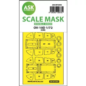   Art Scale Kit OV-10D Bronco double-sided express fit mask for ICM - pontos illeszkedésű kétoldalas kabinmaszk