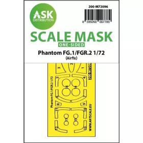   Art Scale Kit Phantom FG.1/FGR.2 one-sided fit express mask for Airfix - pontos illeszkedésű egyoldalas kabinmaszk