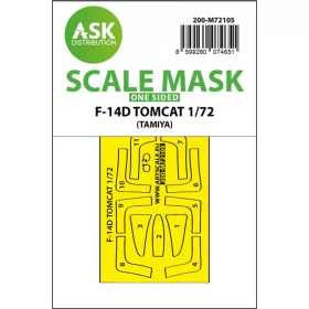   Art Scale Kit F-14D one-sided fit express mask for Tamiya - pontos illeszkedésű egyoldalas kabinmaszk