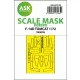 Art Scale Kit F-14D one-sided fit express mask for Tamiya - pontos illeszkedésű egyoldalas kabinmaszk