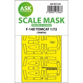   Art Scale Kit F-14D double-sided fit express mask for Tamiya - pontos illeszkedésű kétoldalas kabinmaszk