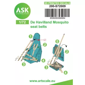   Art Scale Kit Mosquito - 3D printed decals by ASK - 3D nyomtatott biztonságiöv-matricák