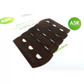   Art Scale Kit ASK Razor Saw - ultra and extra smooth asymmetric 70/43 teeth 5 pc. – precíziós modellező fűrész