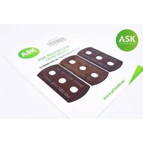   Art Scale Kit ASK Razor Saw - ultra smooth symmetric 70/70 teeth 3 pc. – precíziós modellező fűrész