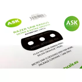   Art Scale Kit ASK Razor Saw Radius - ultra & extra smooth asymmetric 100/65 teeth1 pc. – precíziós modellező fűrész