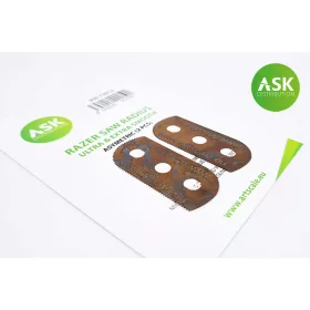   Art Scale Kit ASK Razor Saw Radius - ultra & extra smooth asymmetric 100/65 teeth 2 pc. – precíziós modellező fűrész