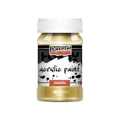   Pentart Metál arany színű akrilfesték - hobbi festék 100 ml 2018