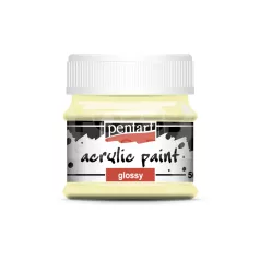   Pentart Fényes vajszín színű akril bázisú hobbi festék 50 ml