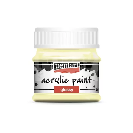 Pentart Fényes vajszín színű akril bázisú hobbi festék 50 ml