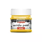 Pentart Fényes napsárga színű akril bázisú hobbi festék 50 ml