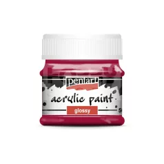   Pentart Fényes vörösbor színű akril bázisú hobbi festék 50 ml