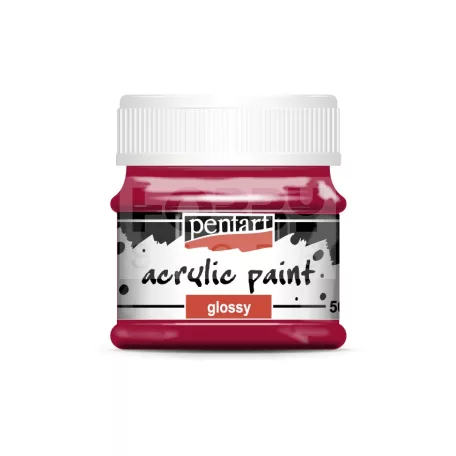 Pentart Fényes vörösbor színű akril bázisú hobbi festék 50 ml