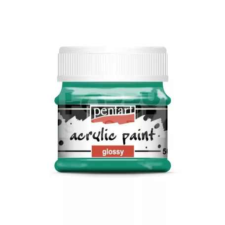 Pentart Fényes türkiz színű akril bázisú hobbi festék 50 ml