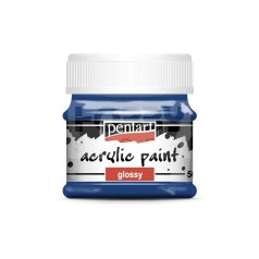   Pentart Fényes sötétkék színű akril bázisú hobbi festék 50 ml
