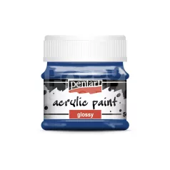   Pentart Fényes sötétkék színű akril bázisú hobbi festék 50 ml