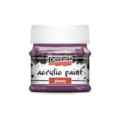   Pentart Fényes lila színű akril bázisú hobbi festék 50 ml