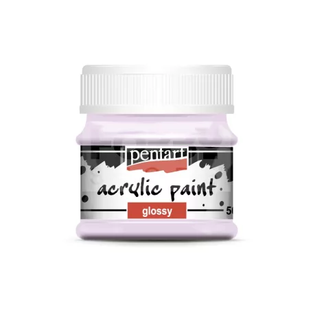 Pentart Fényes pasztelibolya színű akril bázisú hobbi festék 50 ml