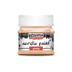   Pentart Fényes lazac színű akril bázisú hobbi festék 50 ml