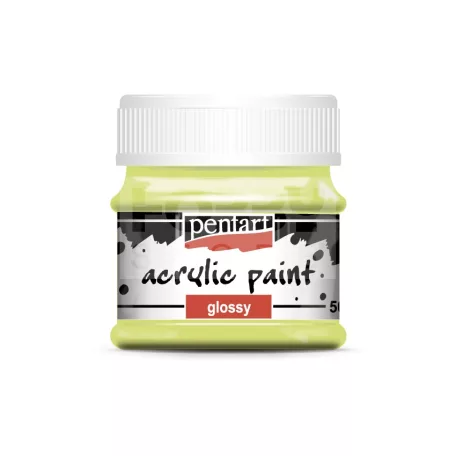 Pentart Fényes limezöld színű akril bázisú hobbi festék 50 ml