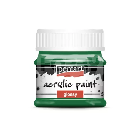 Pentart Fényes fenyőzöld színű akril bázisú hobbi festék 50 ml