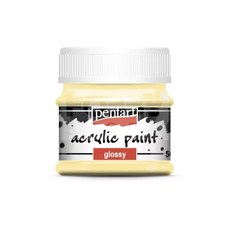 Pentart Fényes tejeskávé színű akril bázisú hobbi festék 50 ml