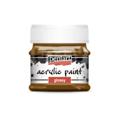   Pentart Fényes gesztenye színű akril bázisú hobbi festék 50 ml