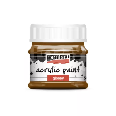 Pentart Fényes gesztenye színű akril bázisú hobbi festék 50 ml
