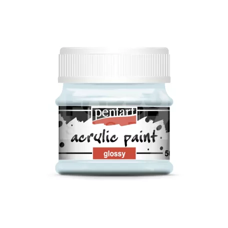 Pentart Fényes jégkék színű akril bázisú hobbi festék 50 ml