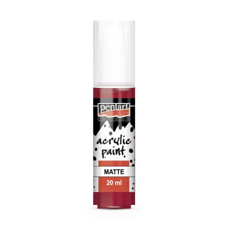 Pentart Matt vörösbor színű akrilfesték - hobbi festék 20 ml 2067