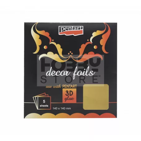 Pentart Dekorfólia metál arany 20736