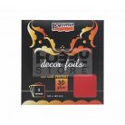 Pentart Dekorfólia metál piros 20739