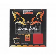 Pentart Dekorfólia metál piros 20739