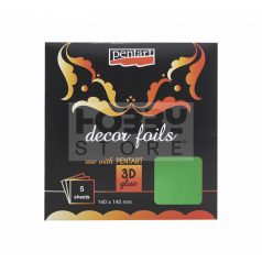 Pentart Dekorfólia metál zöld 20742