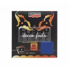 Pentart Dekorfólia metál kék 20743