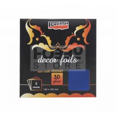 Pentart Dekorfólia metál kék 20743
