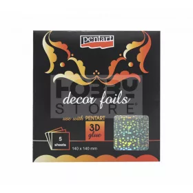 Pentart Dekorfólia hologram buborékok 20746